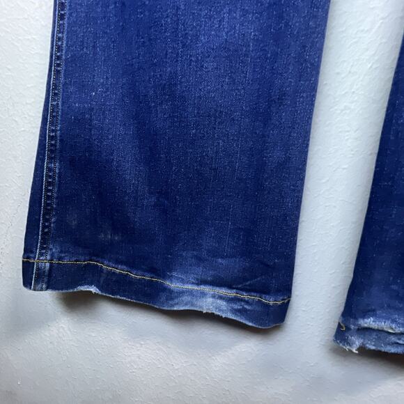 Spanx Womens Flare Jeans large Midnight Shade Stretch Denim Slimming 20327R - Picture 6 of 14